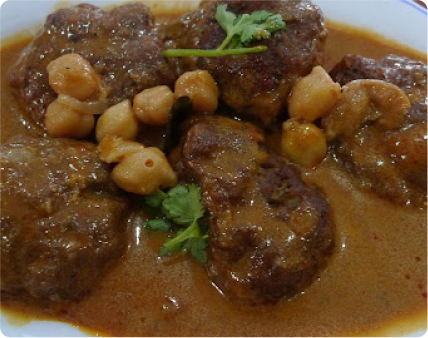 Minced Lamb in Chickpea Curry